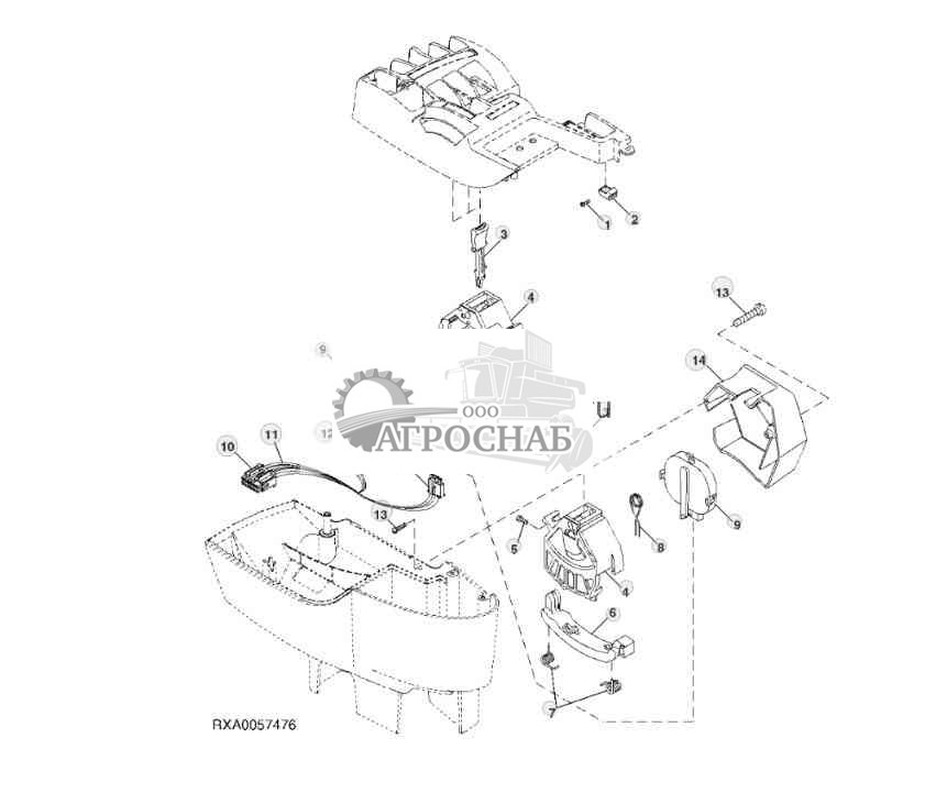 SELECTIVE CONTROL LEVERS 4 AND 5 (ARMREST) 